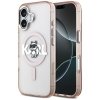 Etui Karl Lagerfeld IML Choupette Sketch Logo MagSafe do iPhone 17 różowy